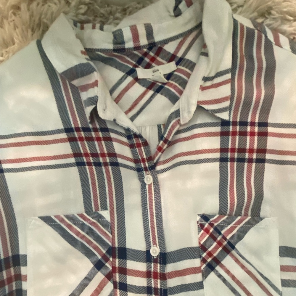 BLL New York Plaid Short Sleeve Top